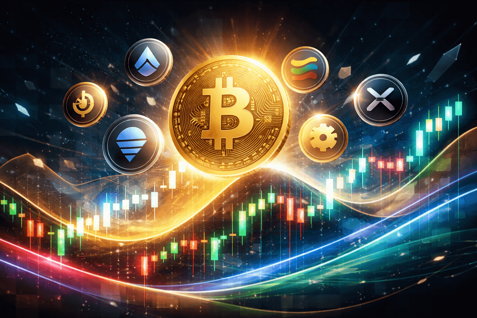 Major Cryptocurrencies Show Mixed Movements as Bitcoin Nears $91,000