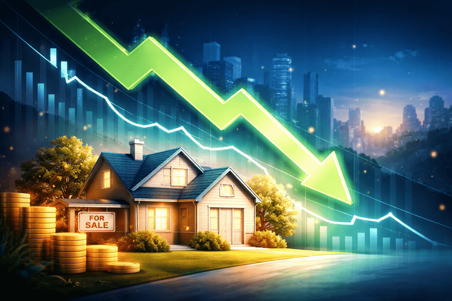 U.S. Mortgage Rates Fall to Lowest Level in Nearly Three Years