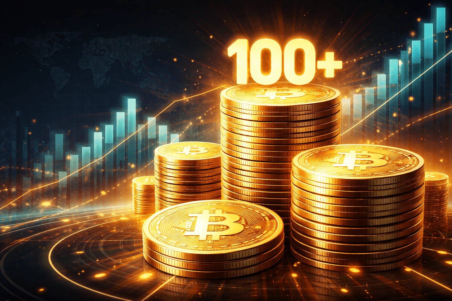 Bitcoin Addresses Holding Over 100 BTC Reach Record High