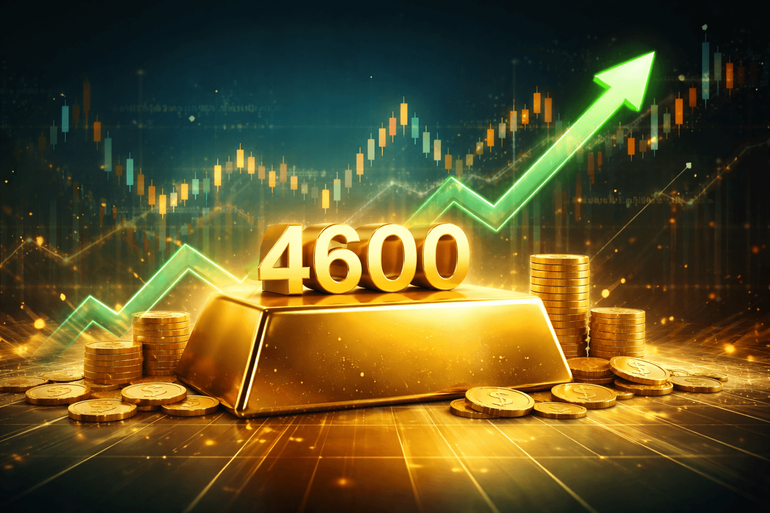 Spot Gold Hits Record $4,630, Gaining Over $310 in January