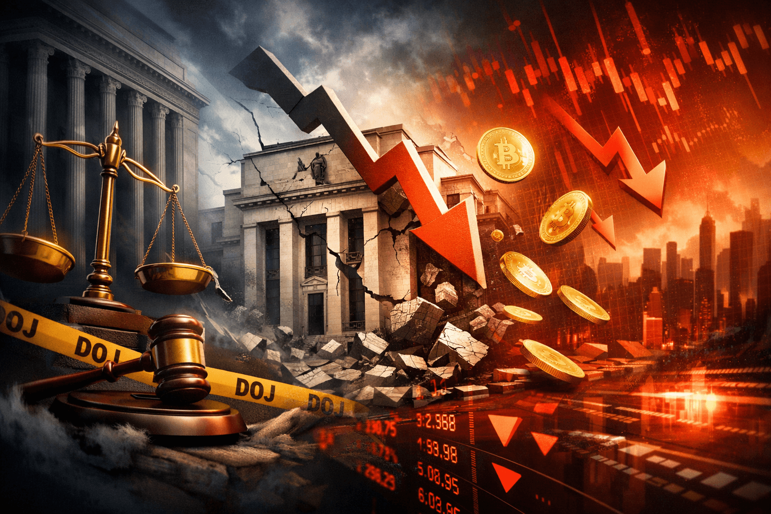 Trump’s U.S. Department of Justice (federal law enforcement agency) Opens Criminal Probe Into Federal Reserve (U.S. central bank) Chair Powell; U.S. Stock Futures Tumble