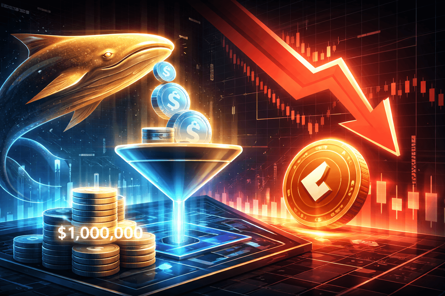 Onchain Lens: Whale Opens 5x Leveraged Short Position on LIT After Deposit of 10 Million USDC