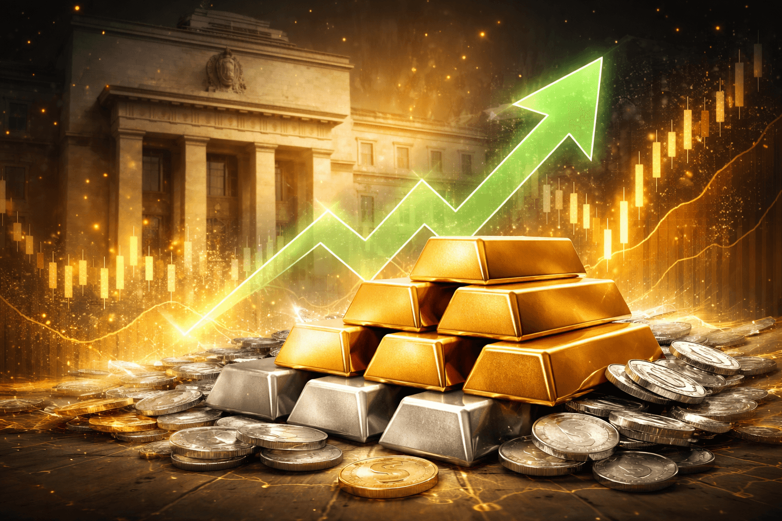 Gold and Silver Prices Rise Amid Criticism of Federal Reserve