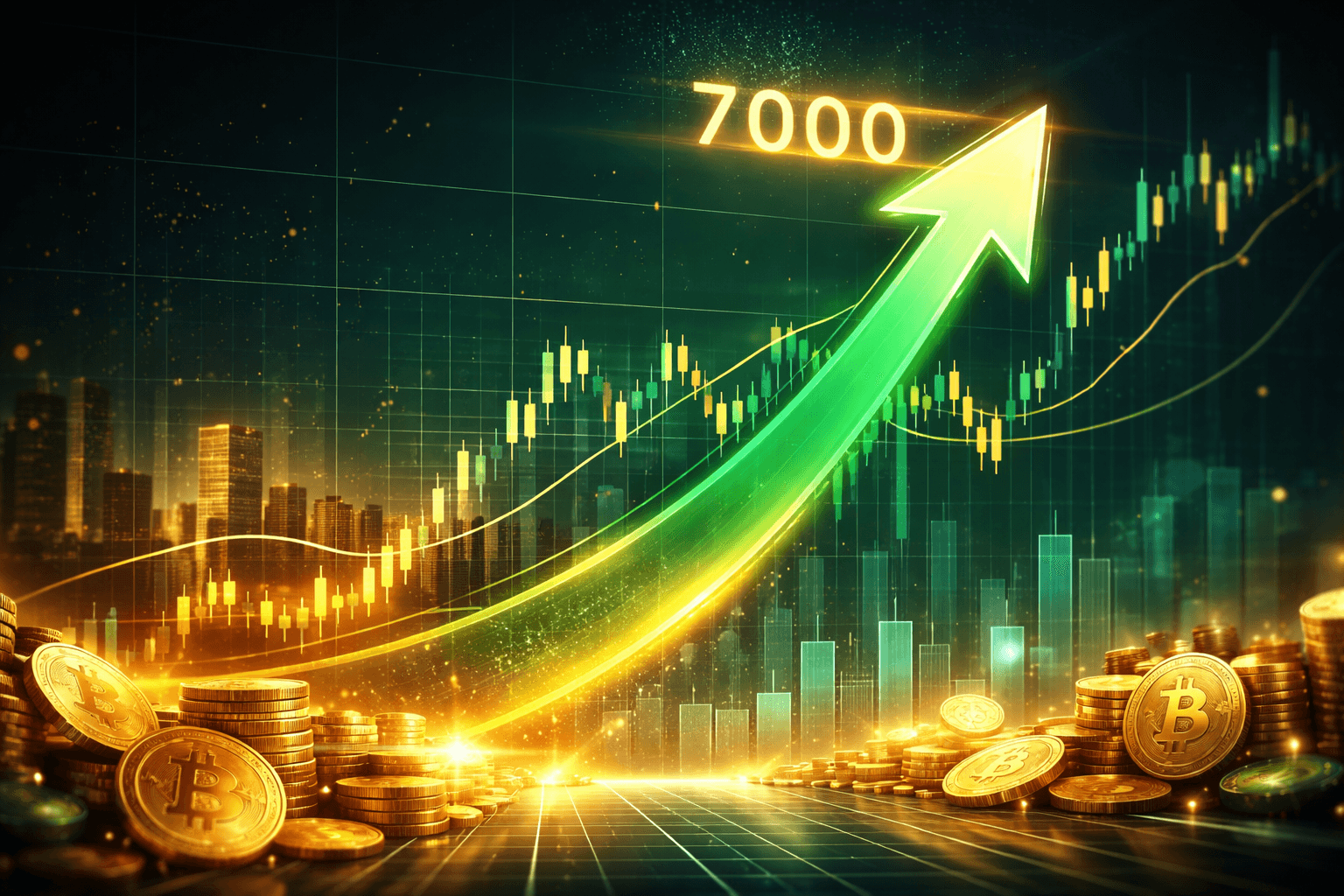 S&P 500 Turns Positive, Less Than 30 Points From 7,000