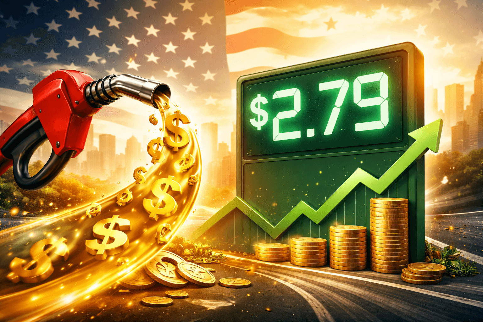 US Gas Prices Drop to $2.79 Per Gallon, Lowest Since March 2021