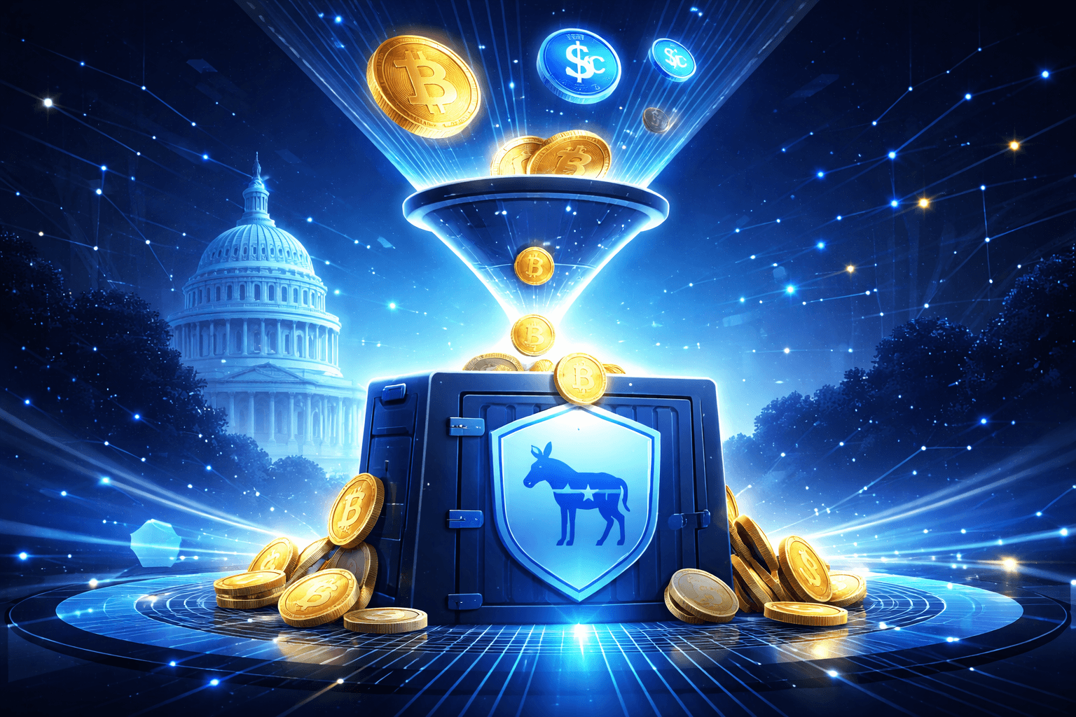 BlueVault Launches Crypto Fundraising Platform for Democrats Ahead of 2026 Midterms