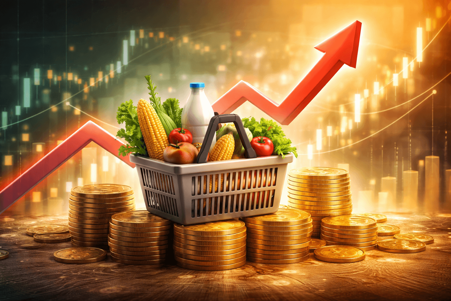 Food Prices Rise Over 3% Year-on-Year