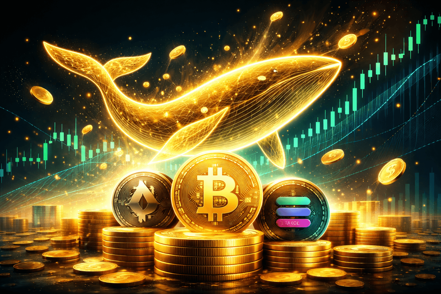 Crypto Whale Gains $47M Amid $845M Multi-Asset Holdings