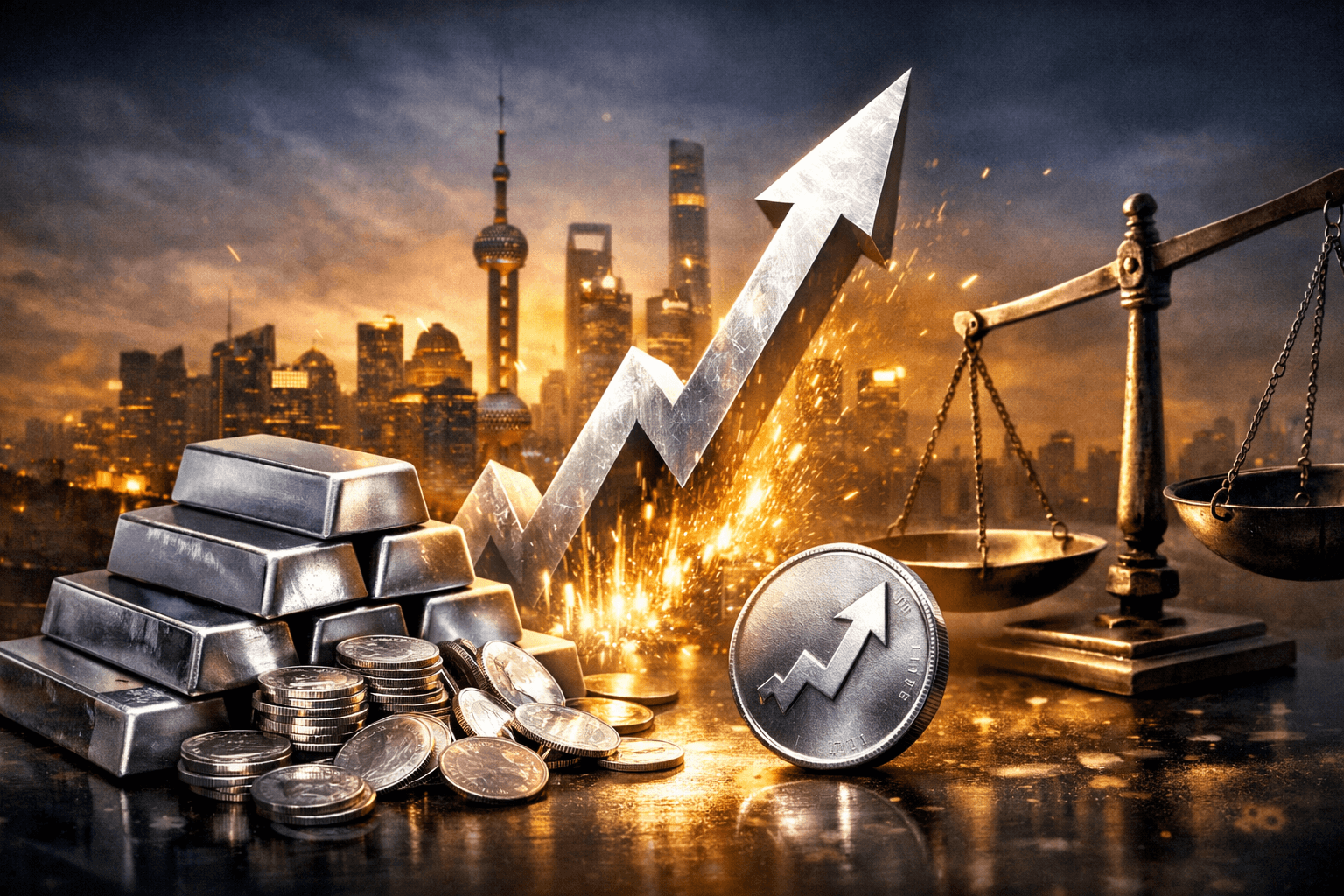 Shanghai Silver Prices Hit Record $105 Per Ounce Amid Shortage