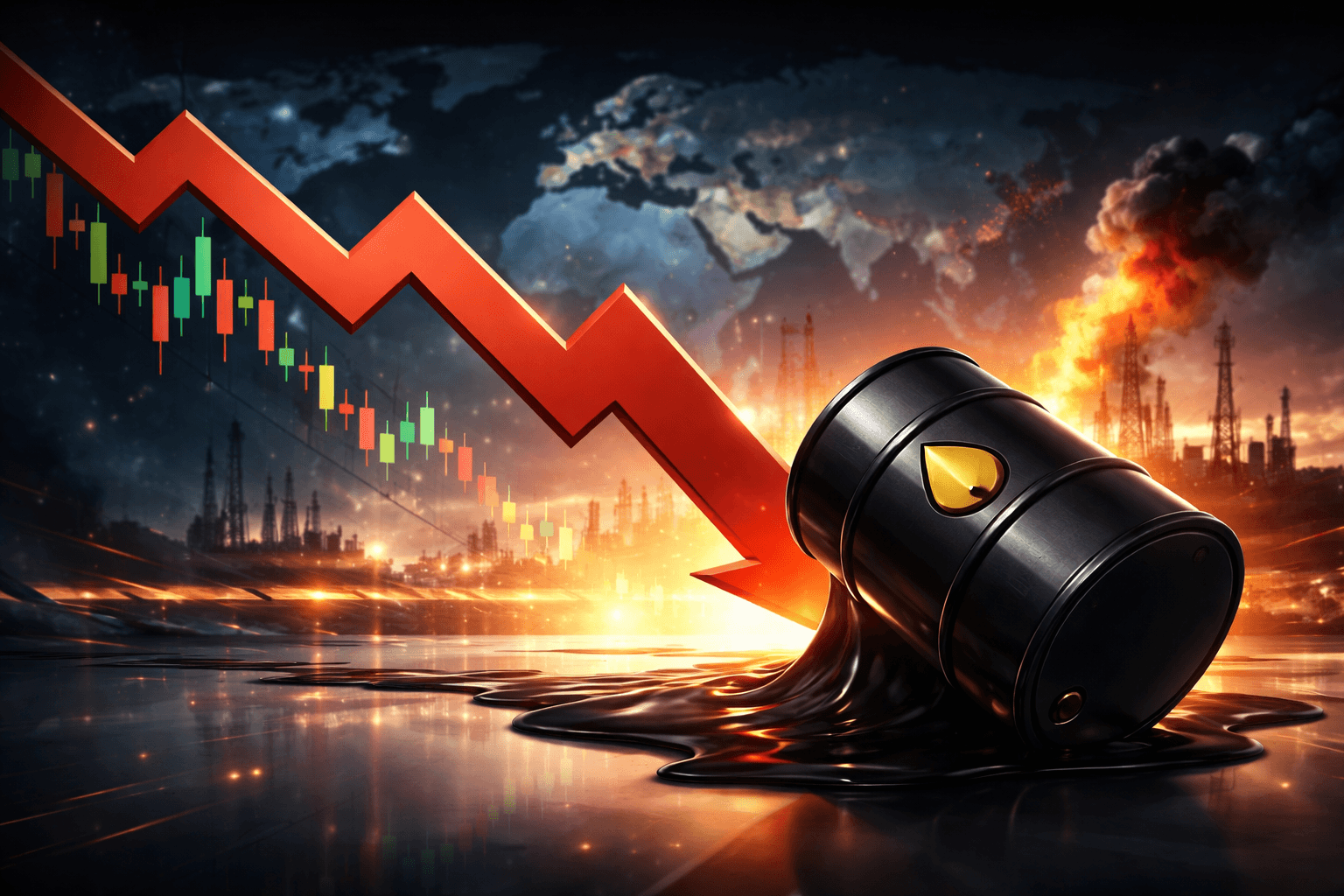 Oil Prices Drop 5% Following President Trump Statement on Iran