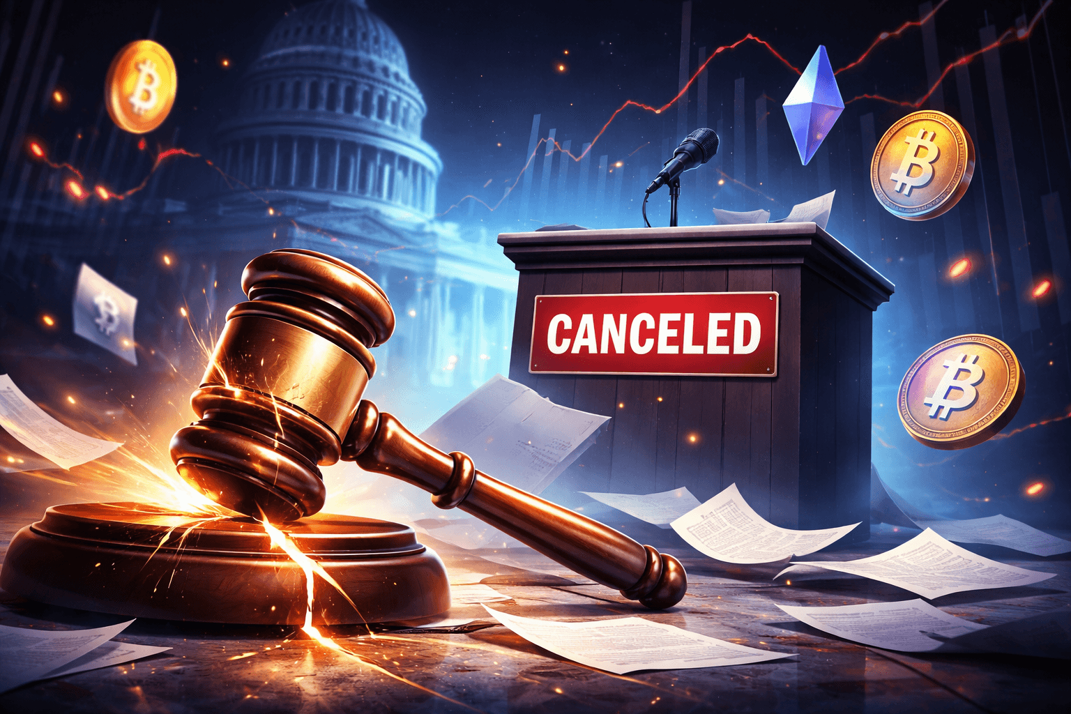 Coinbaseの撤退を受け、米上院銀行委員会が市場構造法案会合を中止