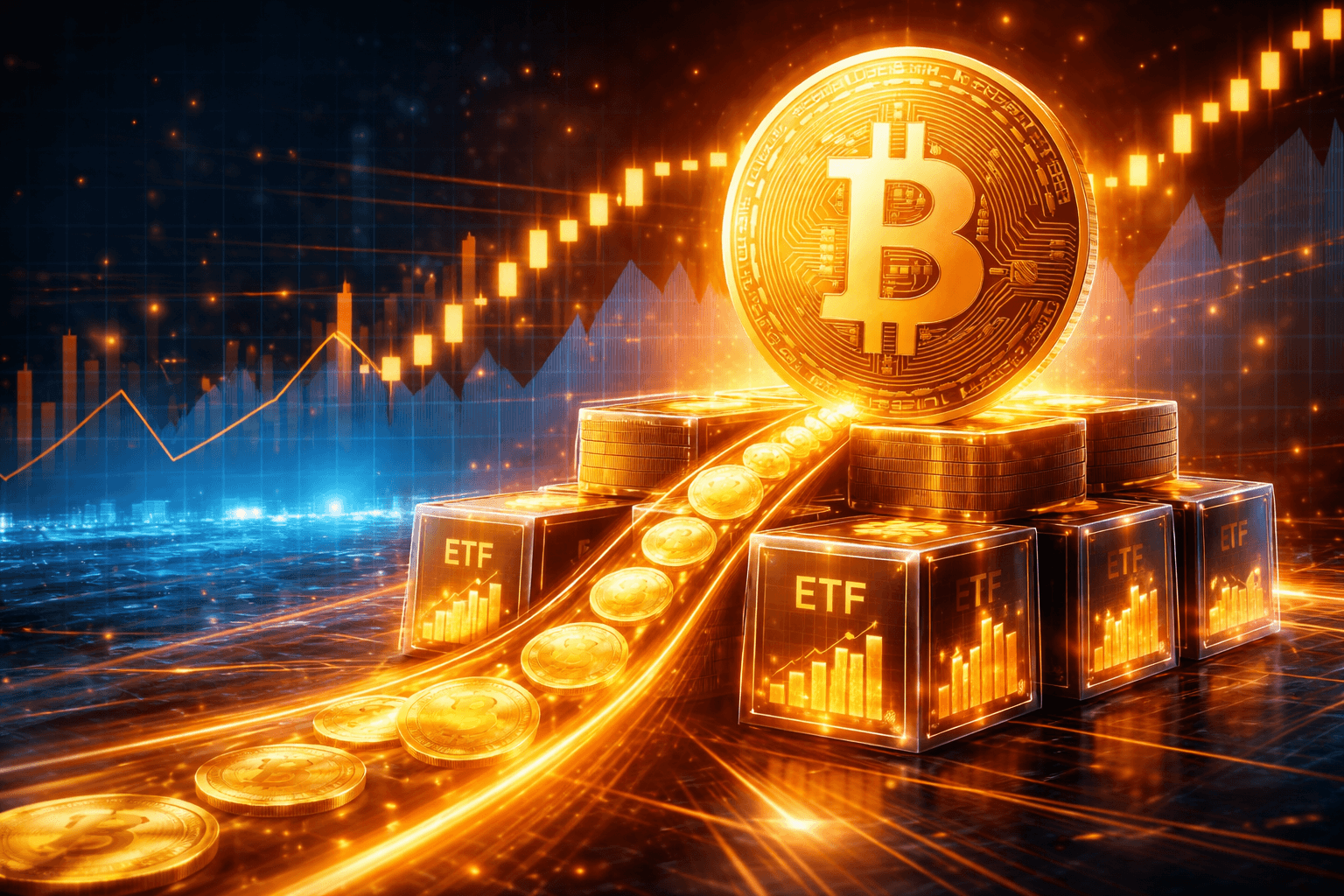 Bitcoin ETFs Acquire Over 18,000 BTC in One Week