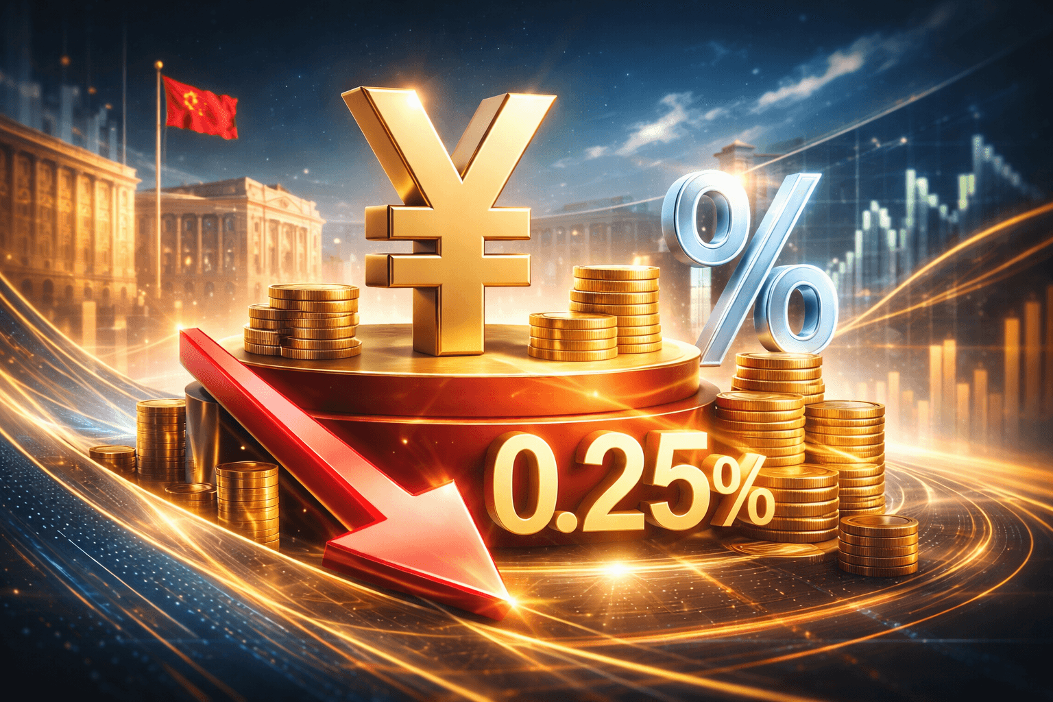 PBOC Cuts Structural Policy Rates by 0.25 Percentage Points to Support Economy