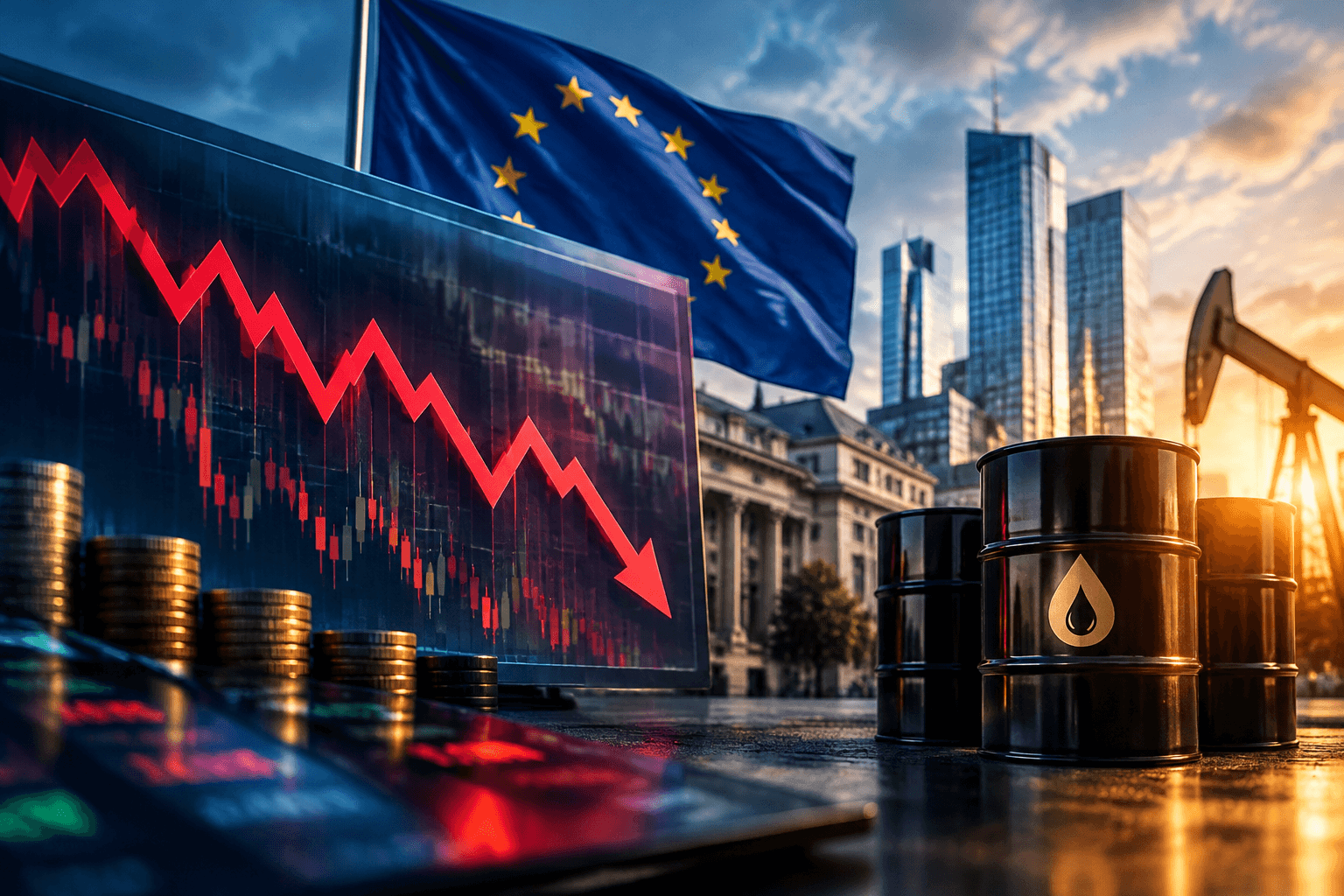 European STOXX 600 falls 0.84% as earnings and higher oil prices weigh