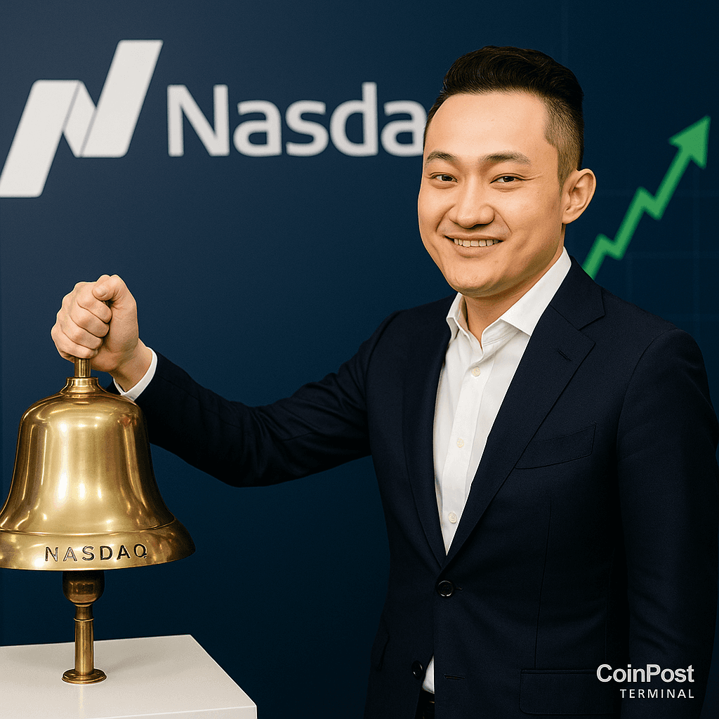 Justin Sun Participates in Nasdaq Opening Bell Ceremony