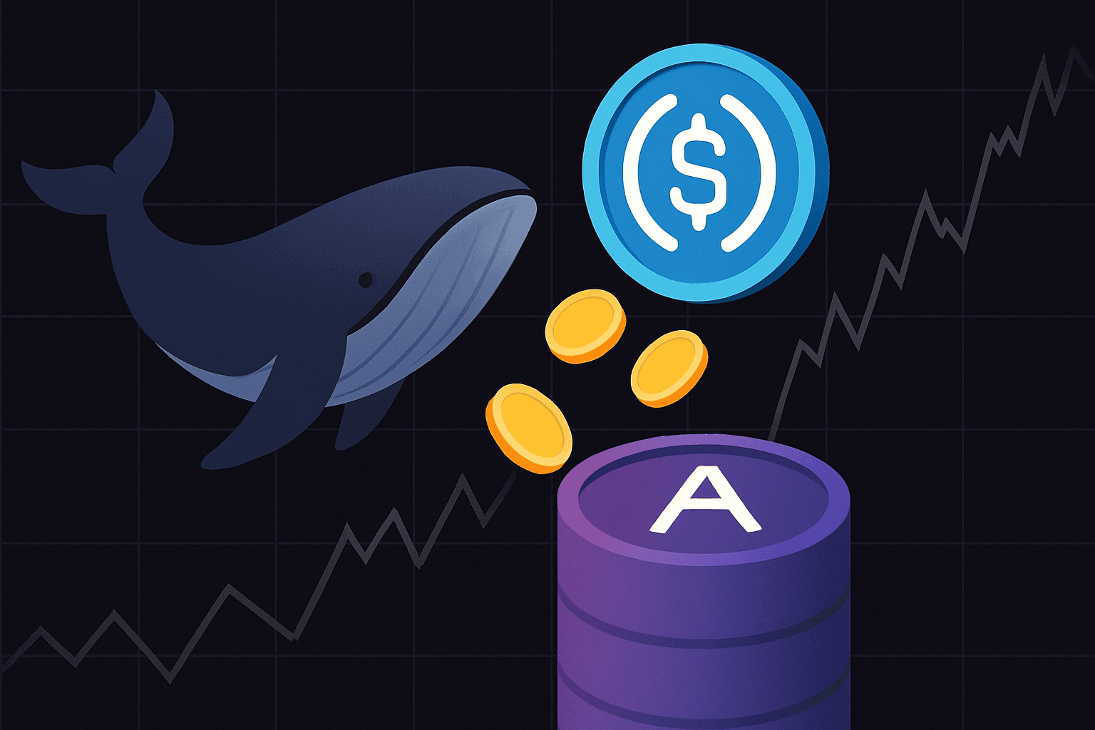 Whale transfers 135,454,953 USDC to Aave