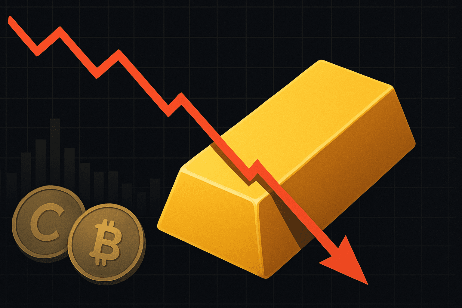 Spot gold falls below $4,000 an ounce for first time since November 2025