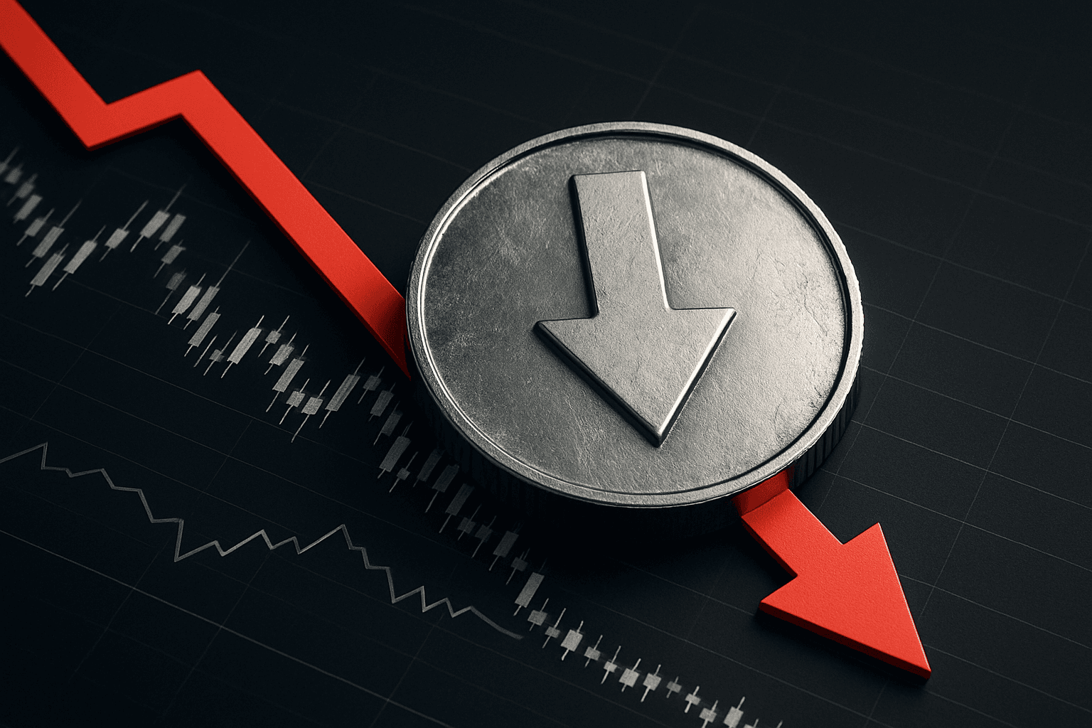 Spot silver falls below $57 an ounce, down 2.41% on the day
