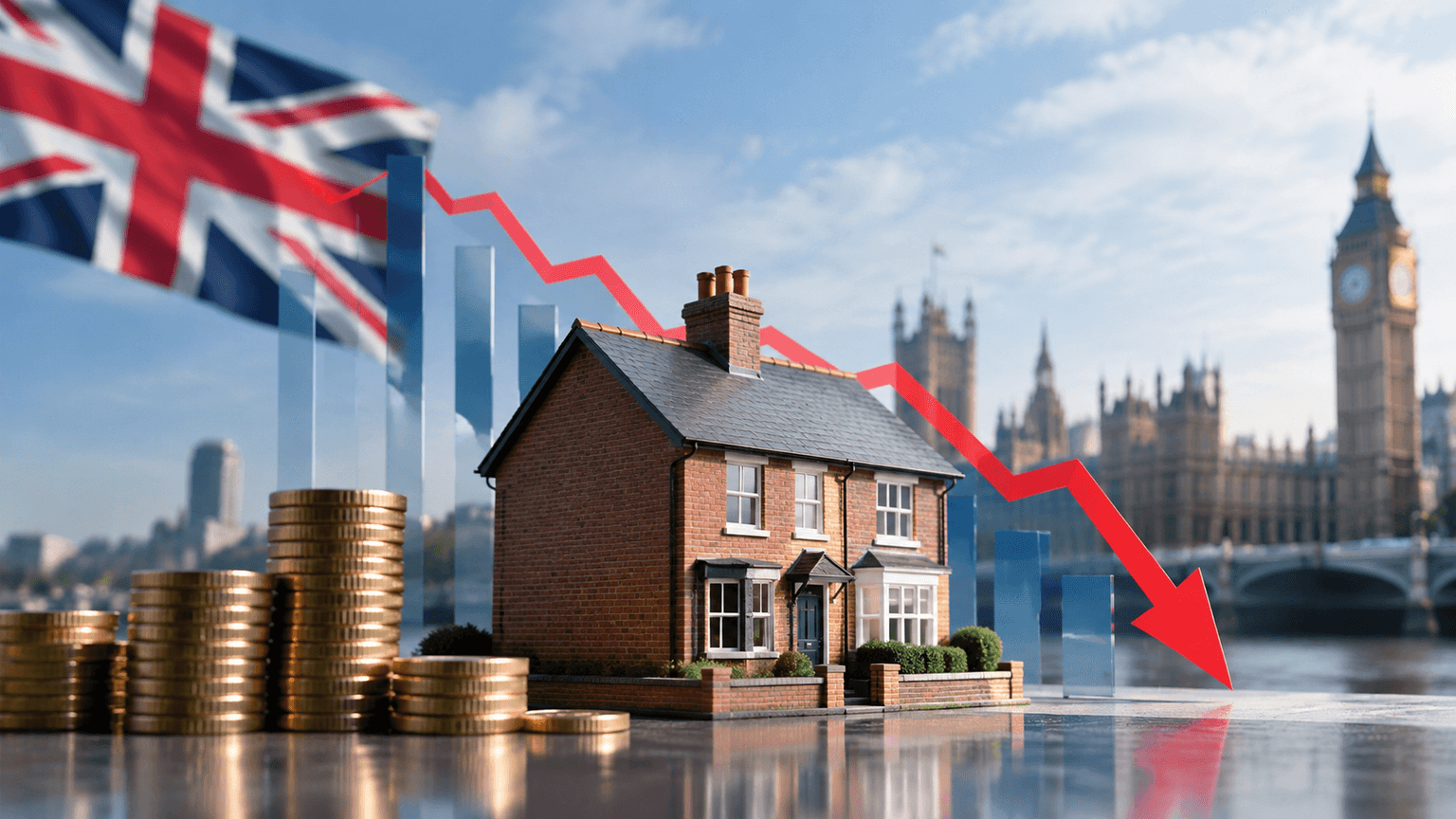 英国房价8月下跌0.4%,自2023年11月以来首次同比下降