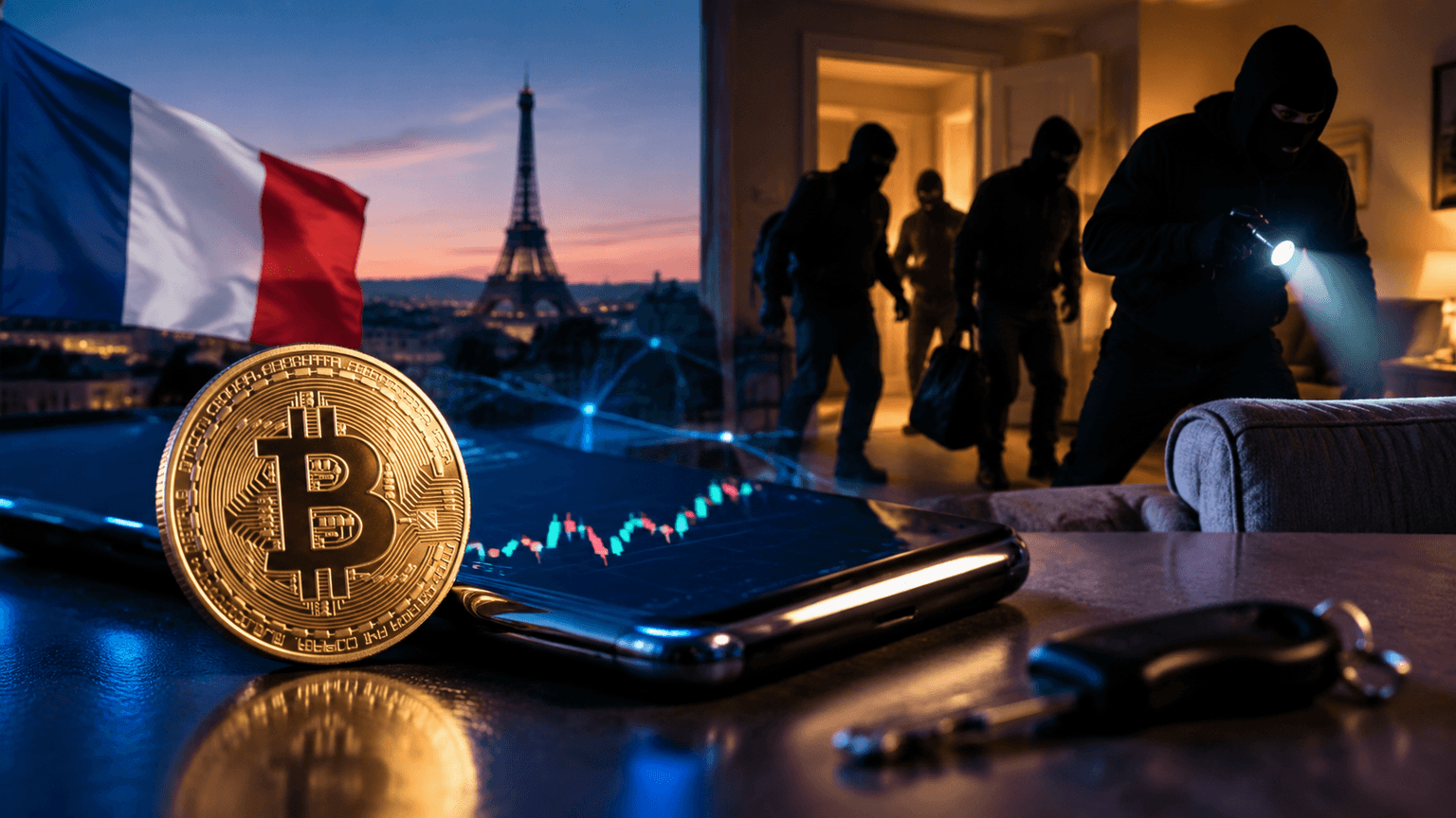 Four suspects flee after French family held captive over father’s cryptocurrency work