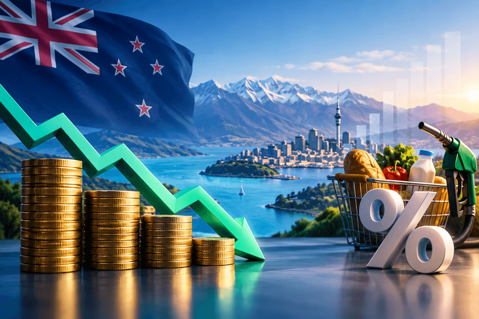 New Zealand inflation eases to 3.7% in third quarter