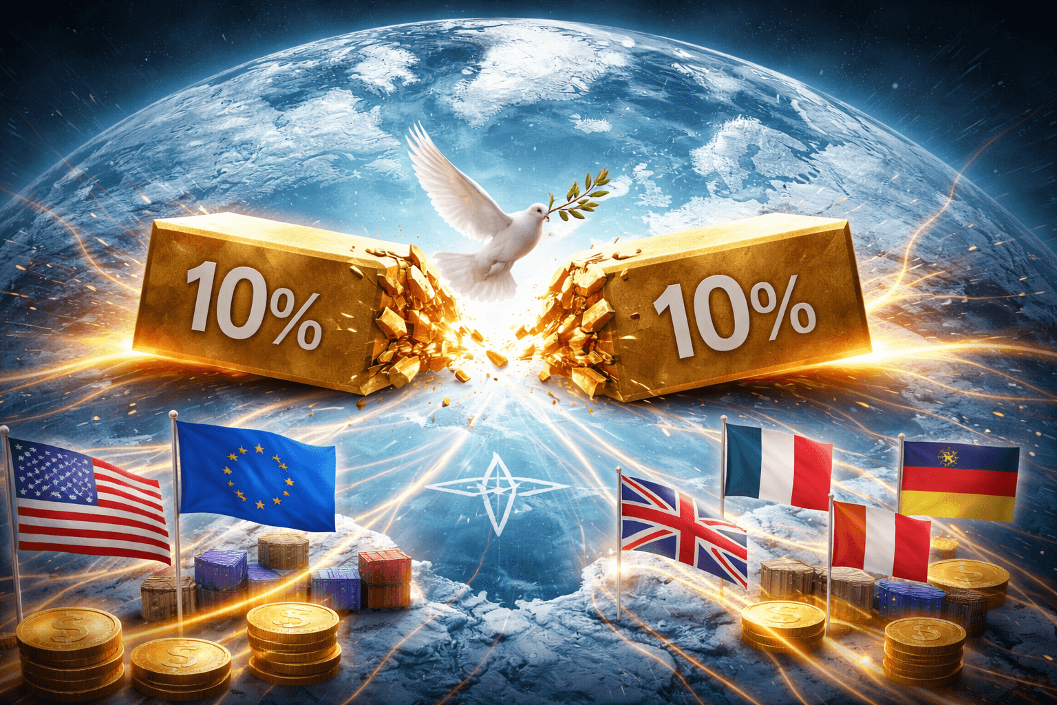 グリーンランド協議後、トランプ大統領がNATO諸国への10%関税案を撤回