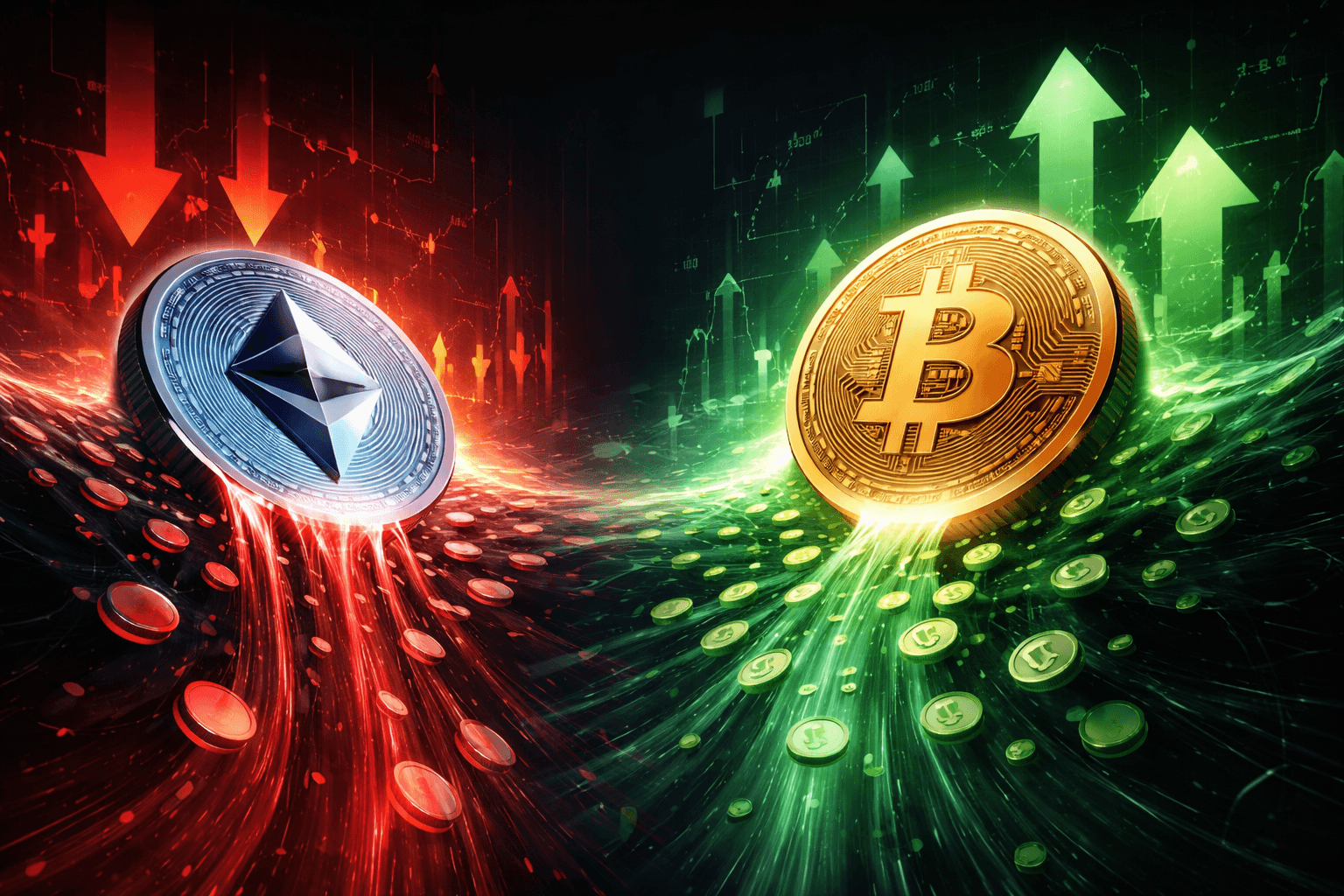 Ethereum Records $185 Million Spot Outflow While Bitcoin Sees Inflows