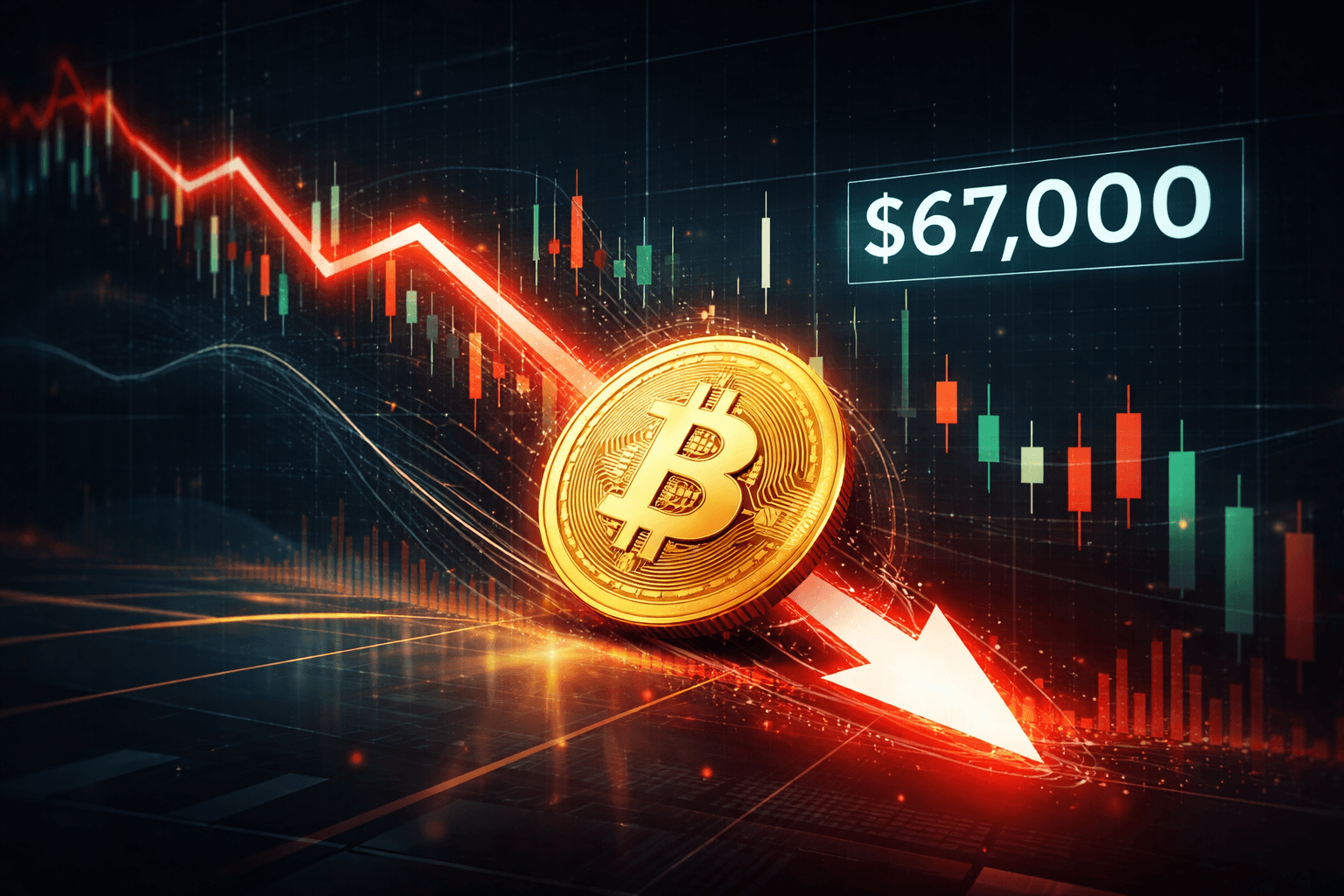Bitcoin Falls Below $67,000 Amid Minimal Daily Loss