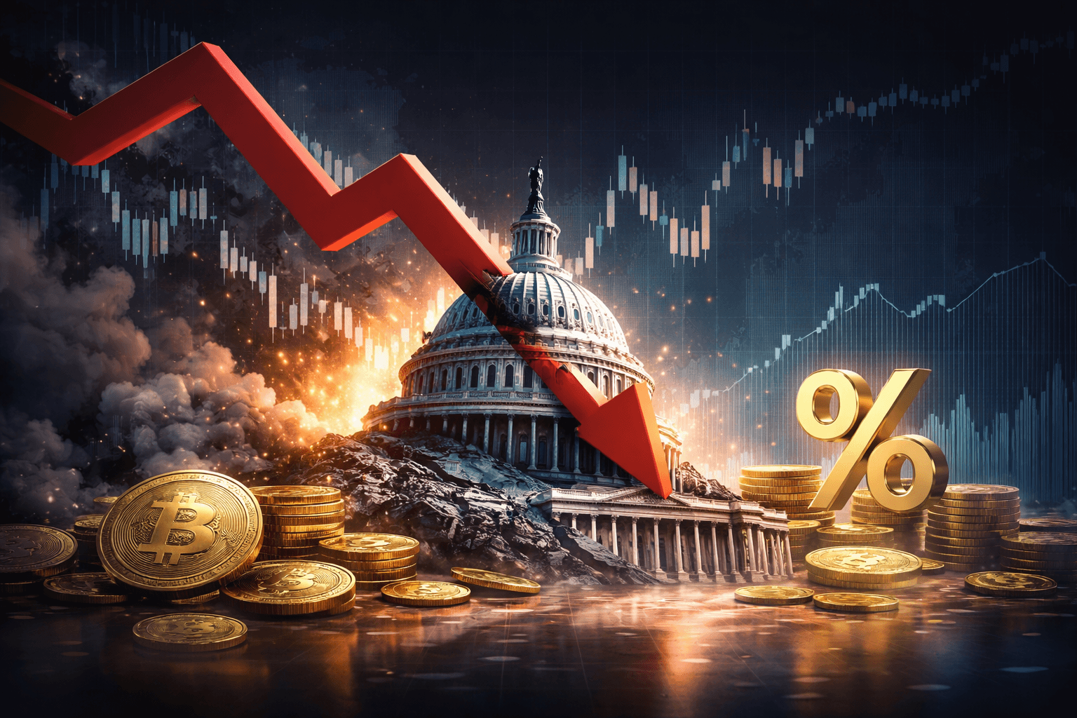 トランプ大統領、民主党主導の政府閉鎖で米GDPが2ポイント低下と主張し、利下げを要請