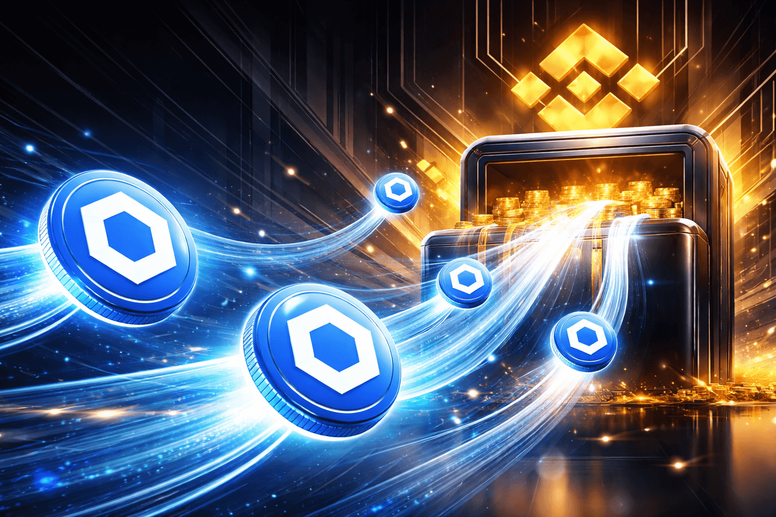 チェーンリンクの非流通供給ウォレット、250万LINKをバイナンスに移動