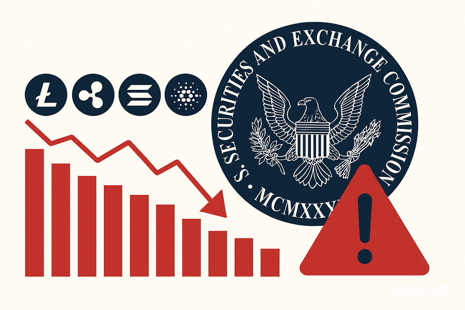 SEC、特定の仮想通貨現物ETFの19b-4申請取り下げを発行者に指示