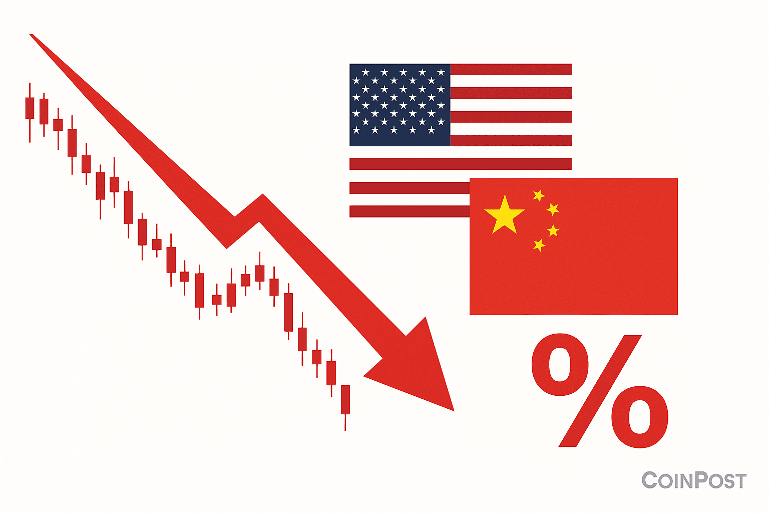 Crypto Market Plunges as Trump Announces 100% Tariff on China