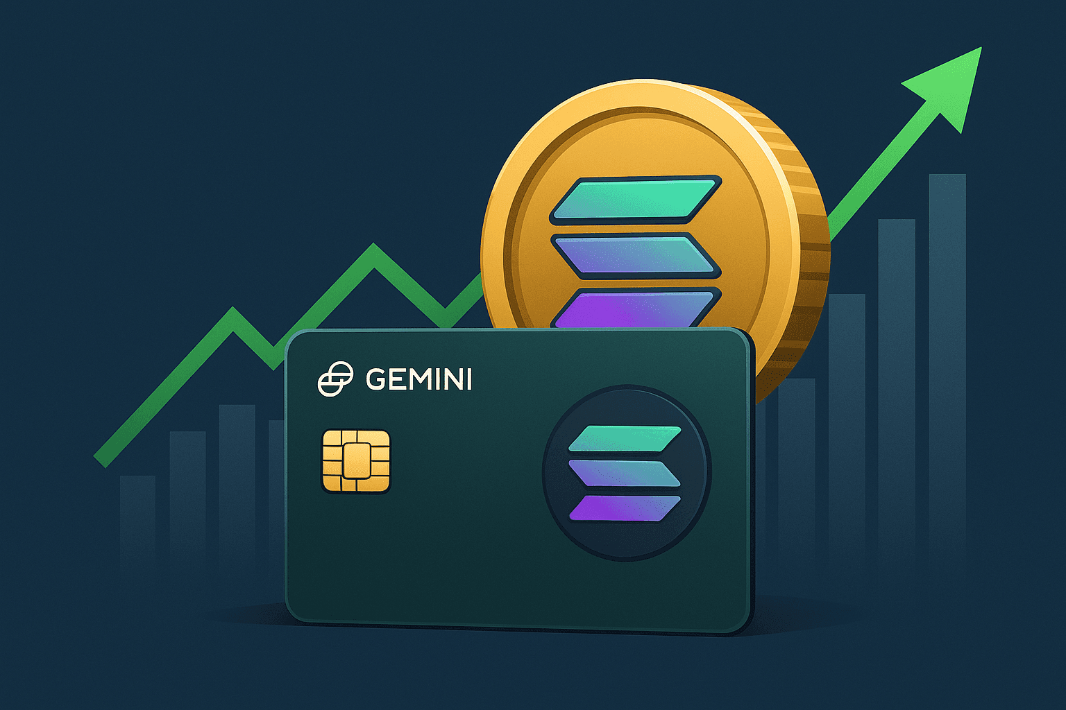 ジェミニ、ソラナブランドのクレジットカードを自動SOLステーキング機能付きで発行