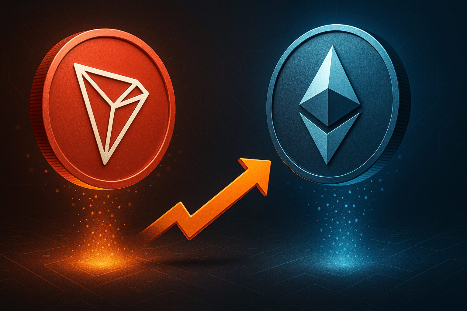 クジラが最新取引でTRX1360万ドルをイーサリアムに交換