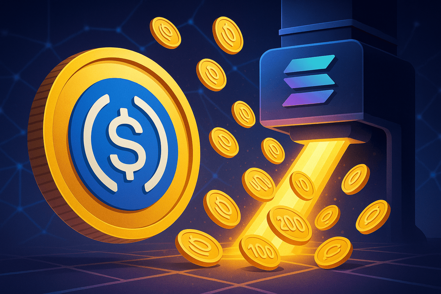 USDC Treasury Mints 250 Million USDC on Solana Blockchain