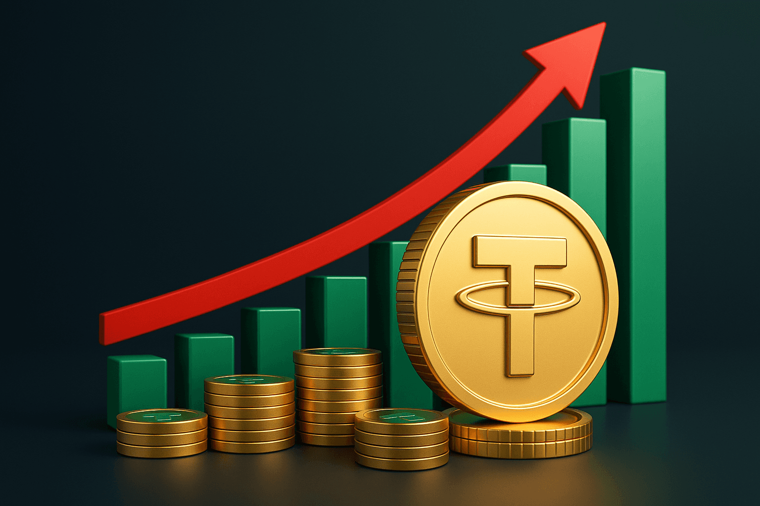 テザーが年間100億ドルの利益を報告、USD₮流通量が1740億ドルに到達