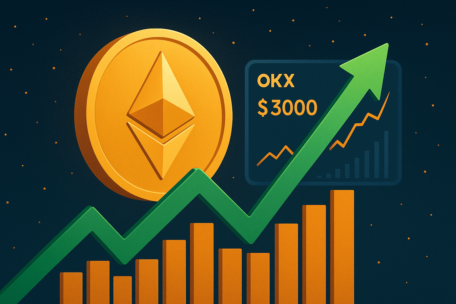 Bitcoin and Ethereum Prices Rise on OKX Exchange