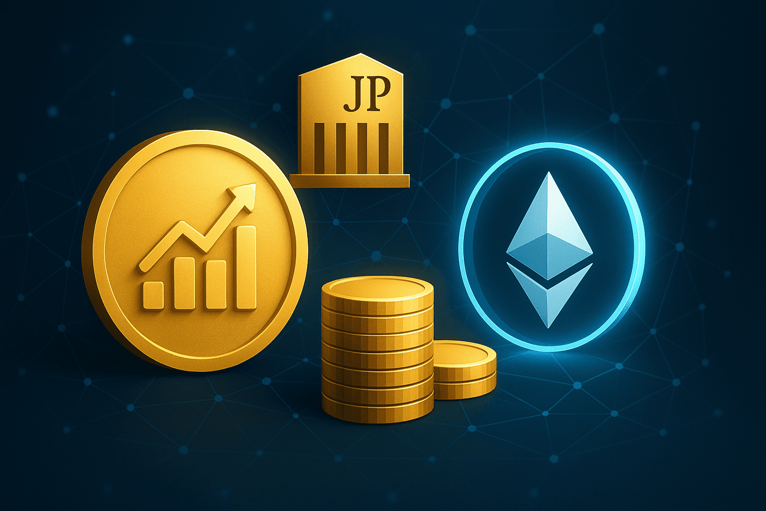 JPMorgan、イーサリアム上で1億ドルのトークン化されたマネー・マーケット・ファンドを開始