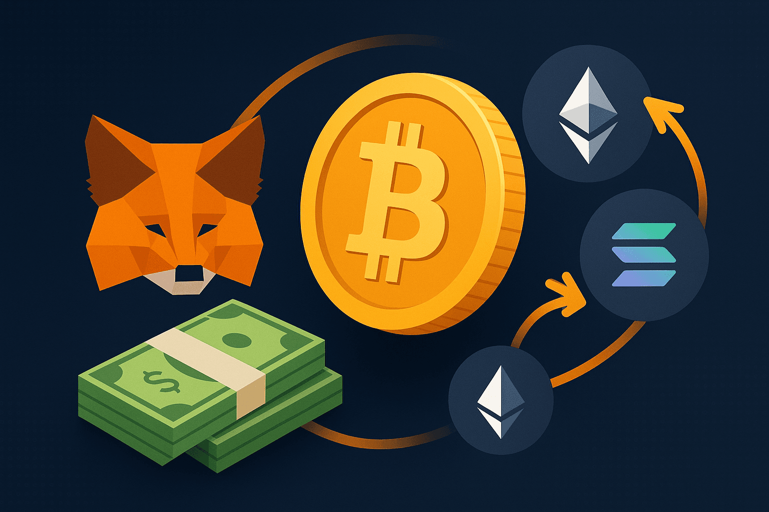 MetaMask、法定通貨購入とクロスアセットスワップを伴うネイティブビットコイン対応を導入